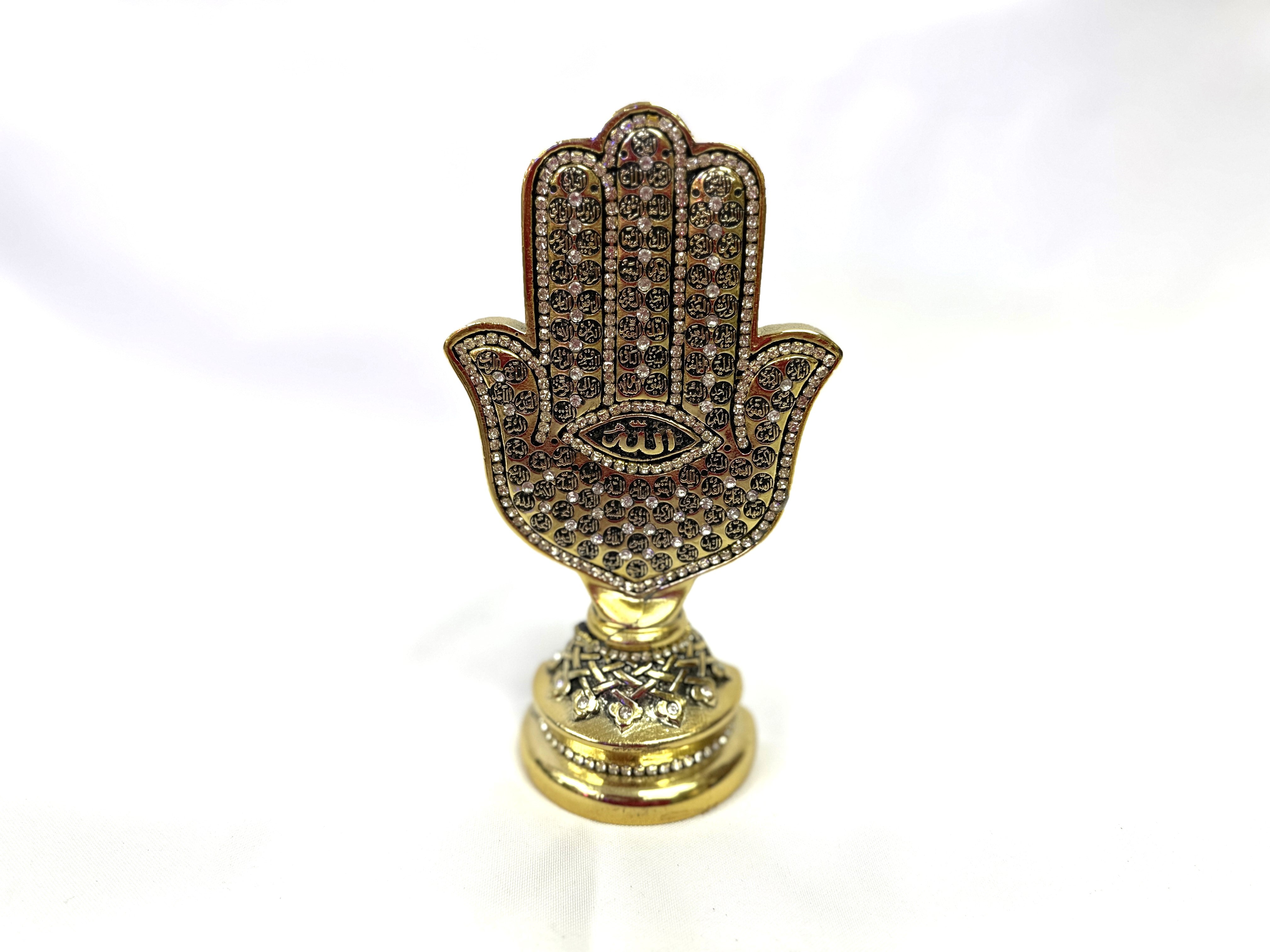 Islamic stylish gold with shiny crystal decoration item for your home