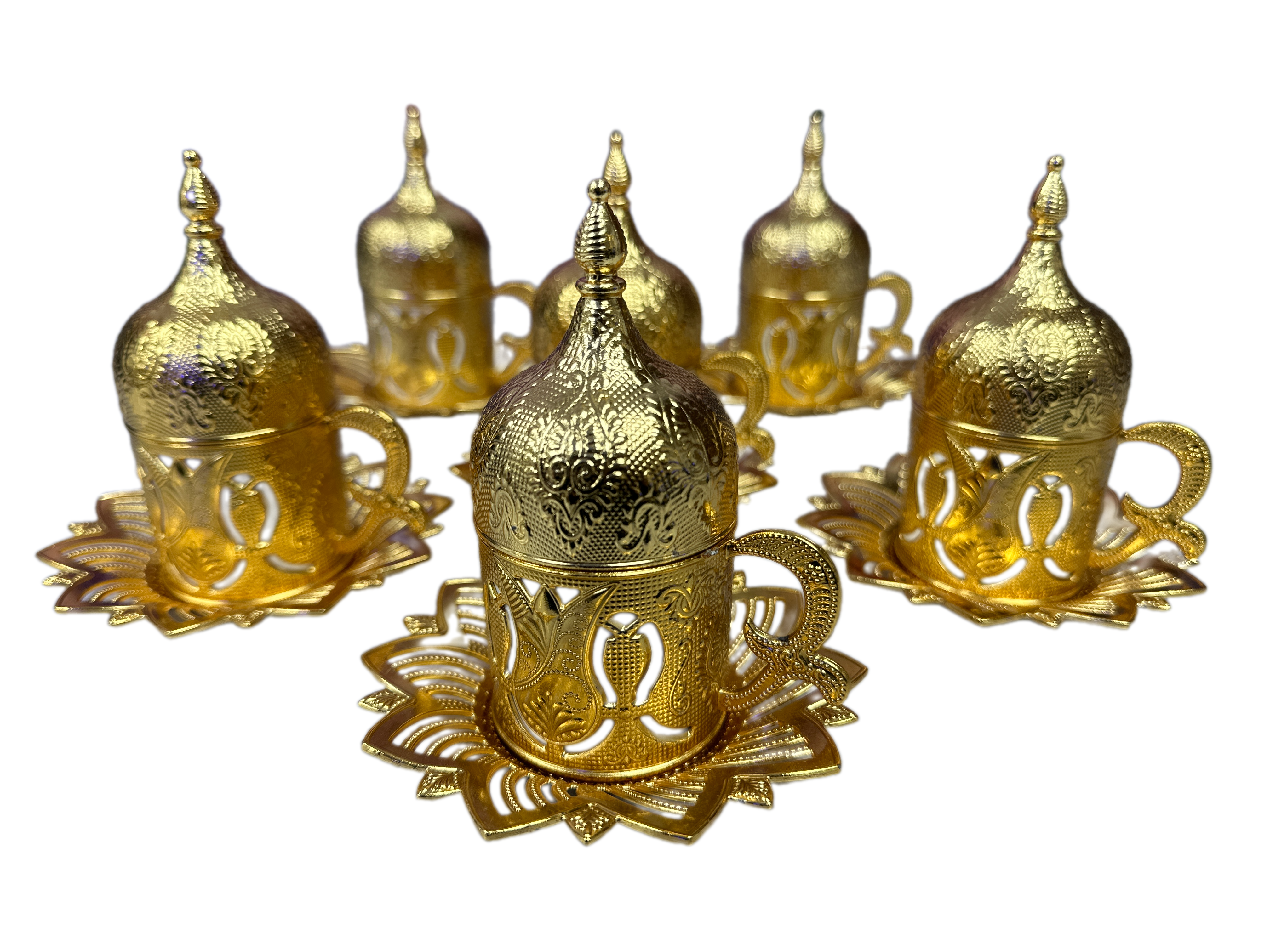 Turkish style coffee sets of 6 for occasions